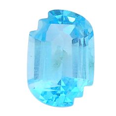 Natural 7.85cts topaz blue faceted 15x10 mm oval loose gemstone s27988