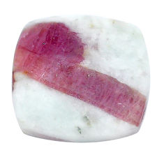 Natural 32.85cts tourmaline in quartz pink 26x25mm octagan loose gemstone s28596