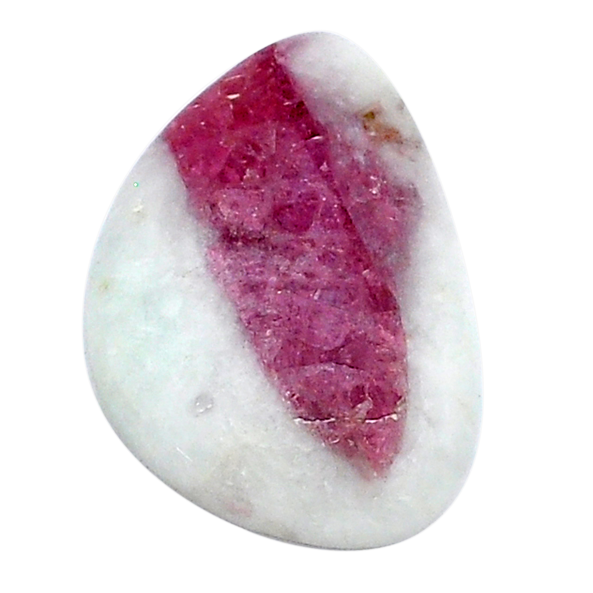 Natural Tourmaline In Quartz Pink 28x19 Mm Fancy Loose