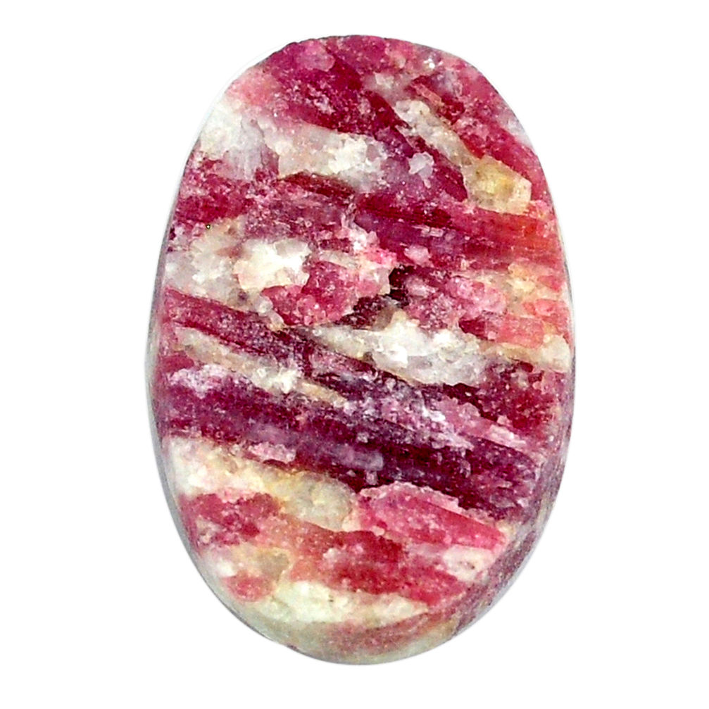 Natural 33.40cts tourmaline in quartz pink 30x19 mm oval loose gemstone s21972