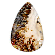 Natural 32.40cts turkish stick agate brown 34x21 mm pear loose gemstone s20646