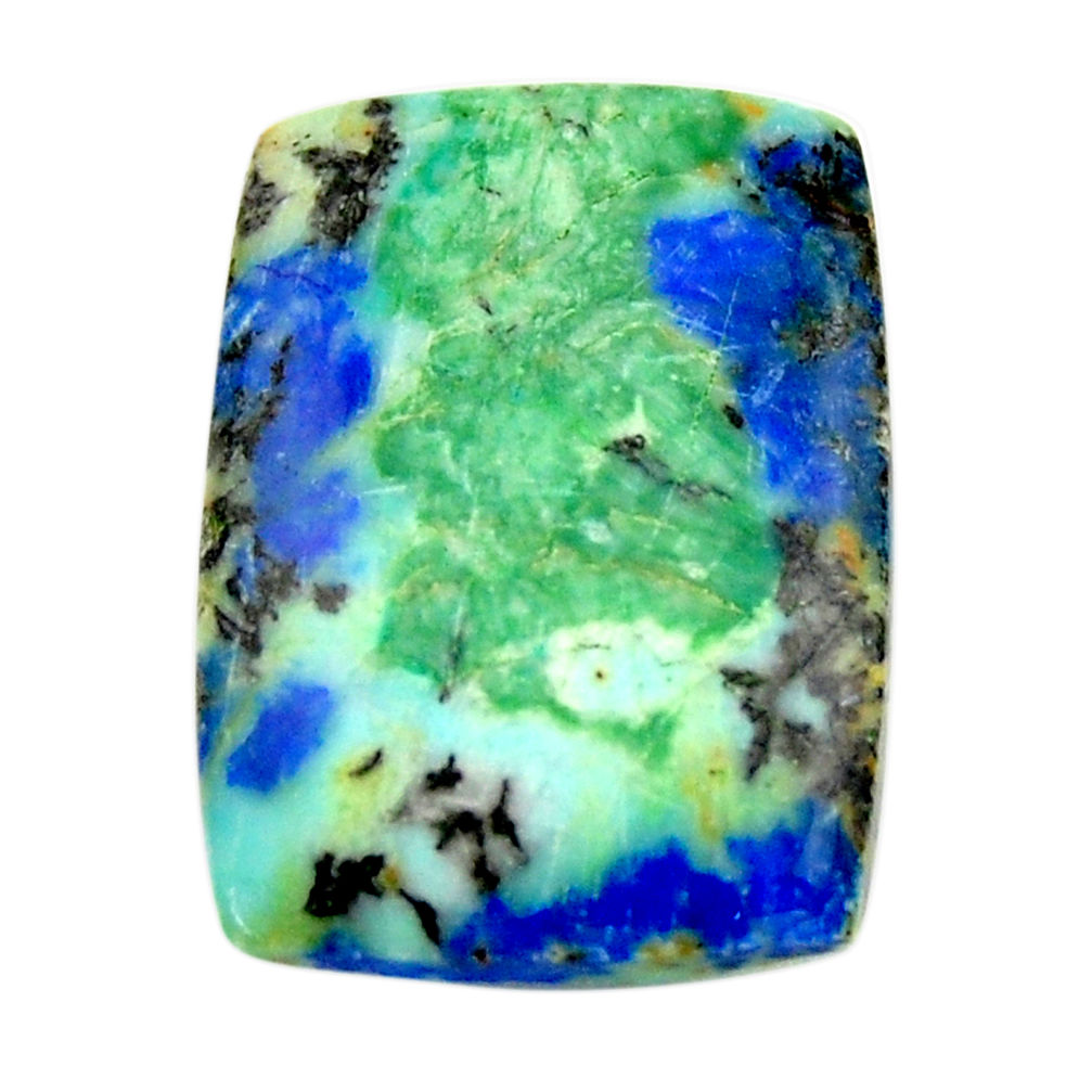 Natural 28.45cts turquoise azurite green 23.5x17mm octagan loose gemstone s18509