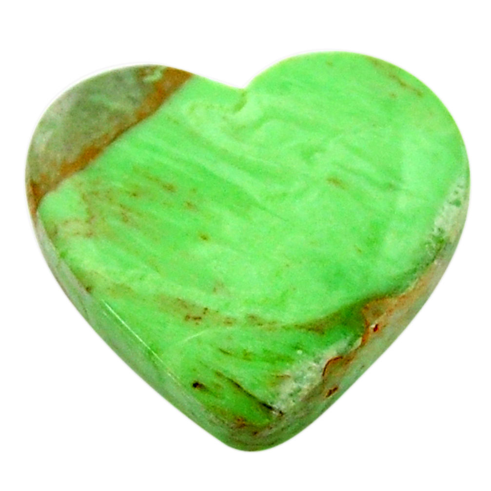 Natural 12.40cts variscite green cabochon 18x17 mm heart loose gemstone s17899