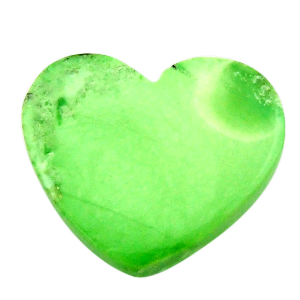 Natural 10.15cts variscite green cabochon 20x17 mm heart loose gemstone s17885