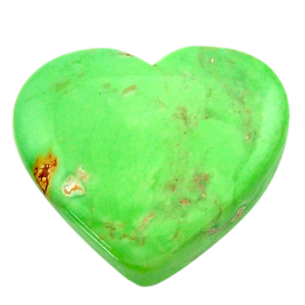 Natural 14.35cts variscite green cabochon 20x17.5 mm heart loose gemstone s17892