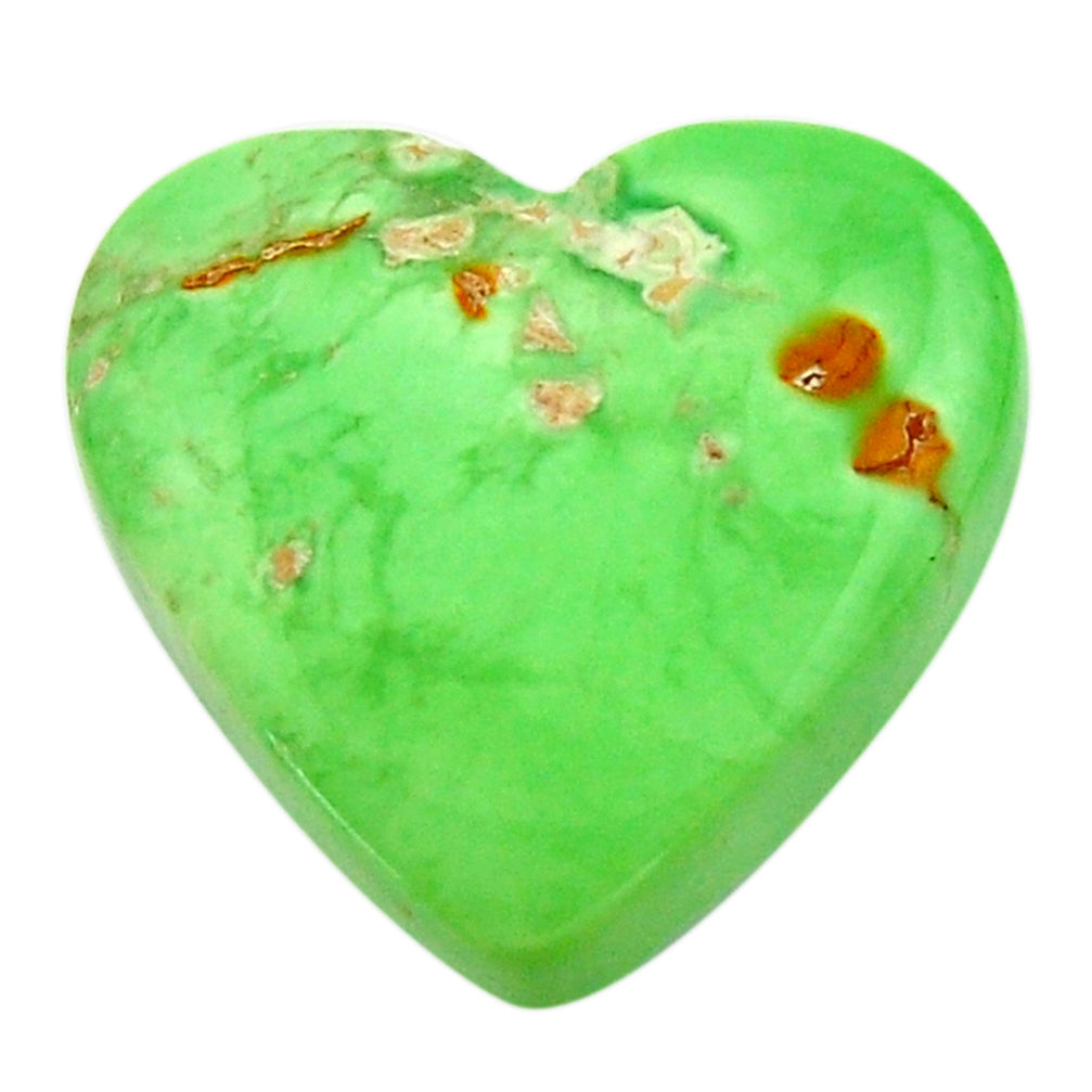 Natural 16.30cts variscite green cabochon 20x19 mm heart loose gemstone s17881