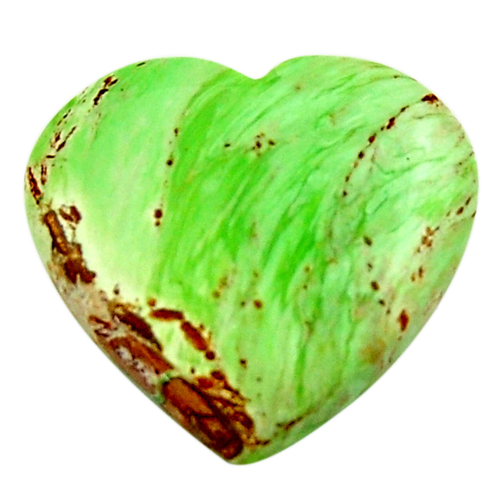 Natural 13.25cts variscite green cabochon 20x19 mm heart loose gemstone s17894