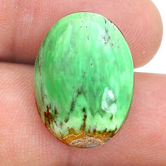 Natural 13.10cts variscite green cabochon 21x15 mm oval loose gemstone s28982