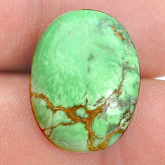 Natural 18.35cts variscite green cabochon 21x16 mm oval loose gemstone s28988