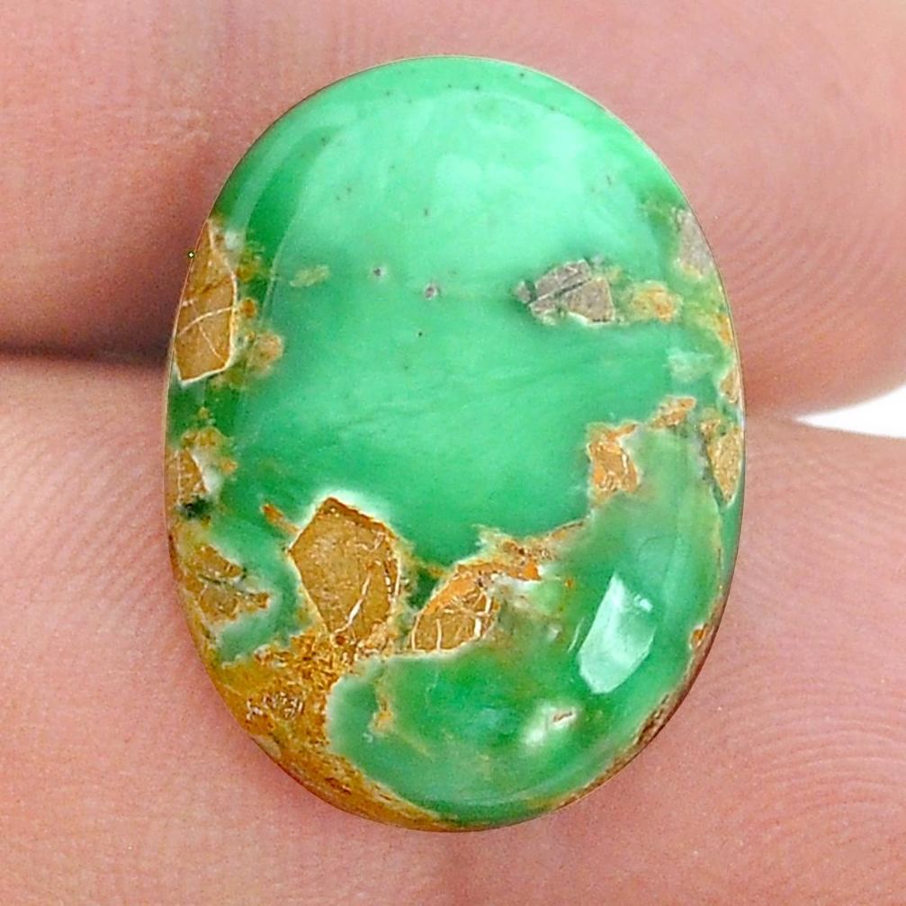 Natural 15.10cts variscite green cabochon 22x16 mm oval loose gemstone s28986