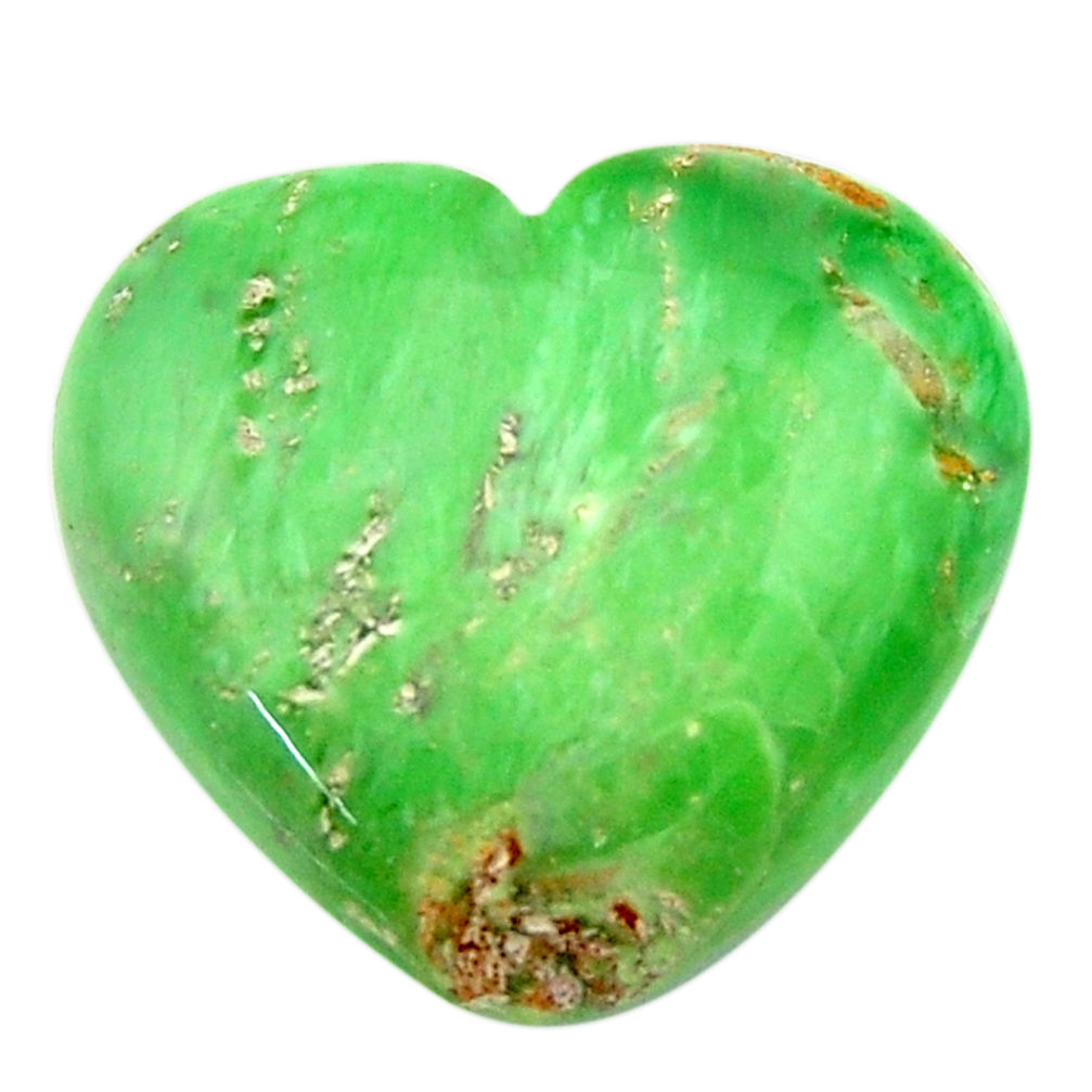 Natural 19.35cts variscite green cabochon 22x20 mm heart loose gemstone s17900