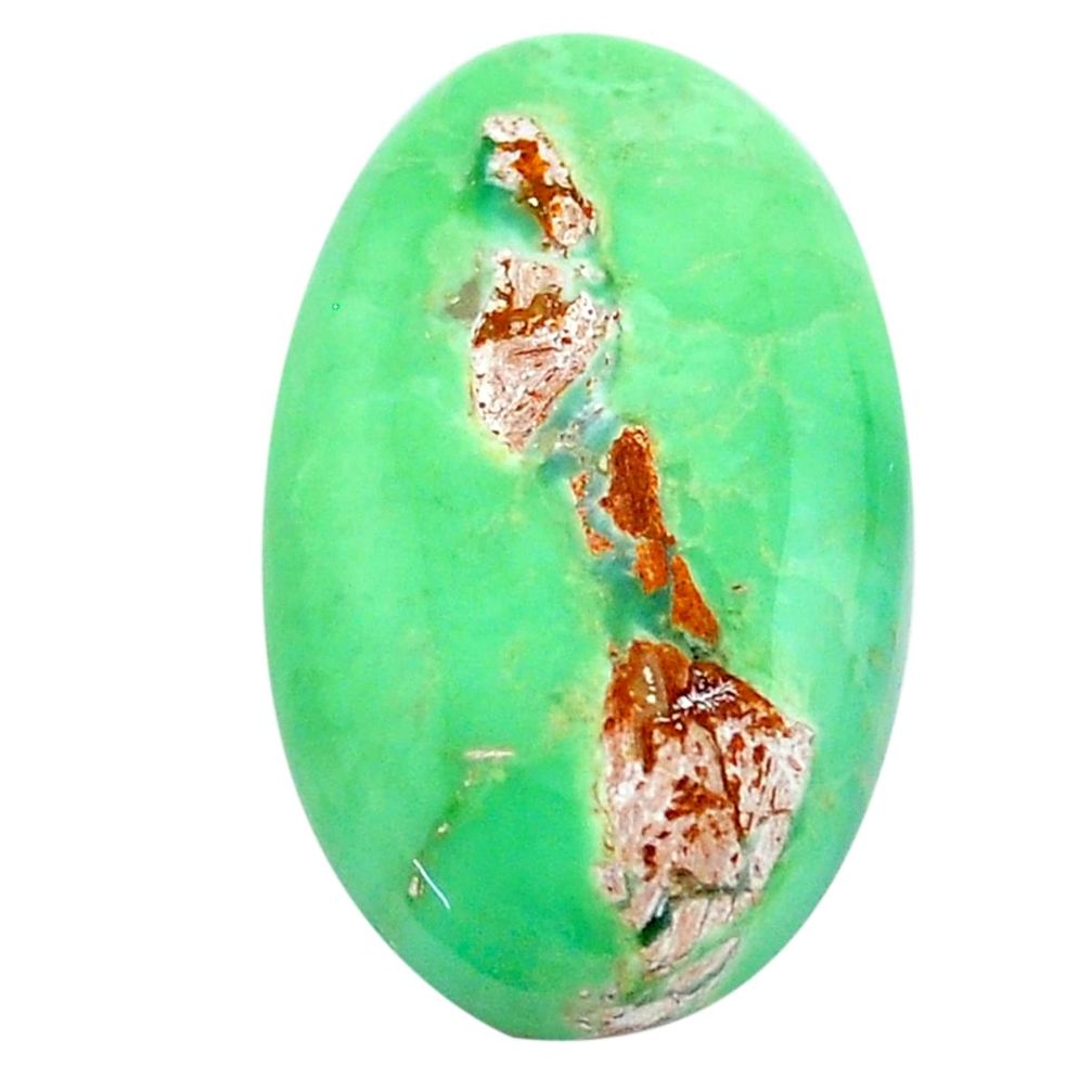 Natural 20.15cts variscite green cabochon 27x16 mm oval loose gemstone s22962