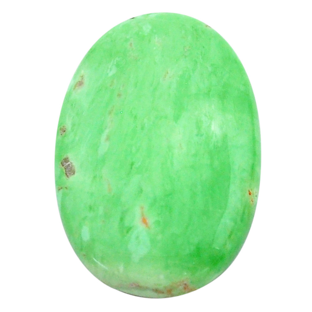 Natural 18.35cts variscite green cabochon 27x18 mm oval loose gemstone s22965