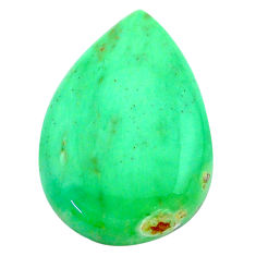 Natural 23.45cts variscite green cabochon 27x18.5 mm pear loose gemstone s22974