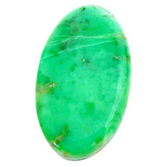 Natural 20.05cts variscite green cabochon 29x16 mm oval loose gemstone s22967