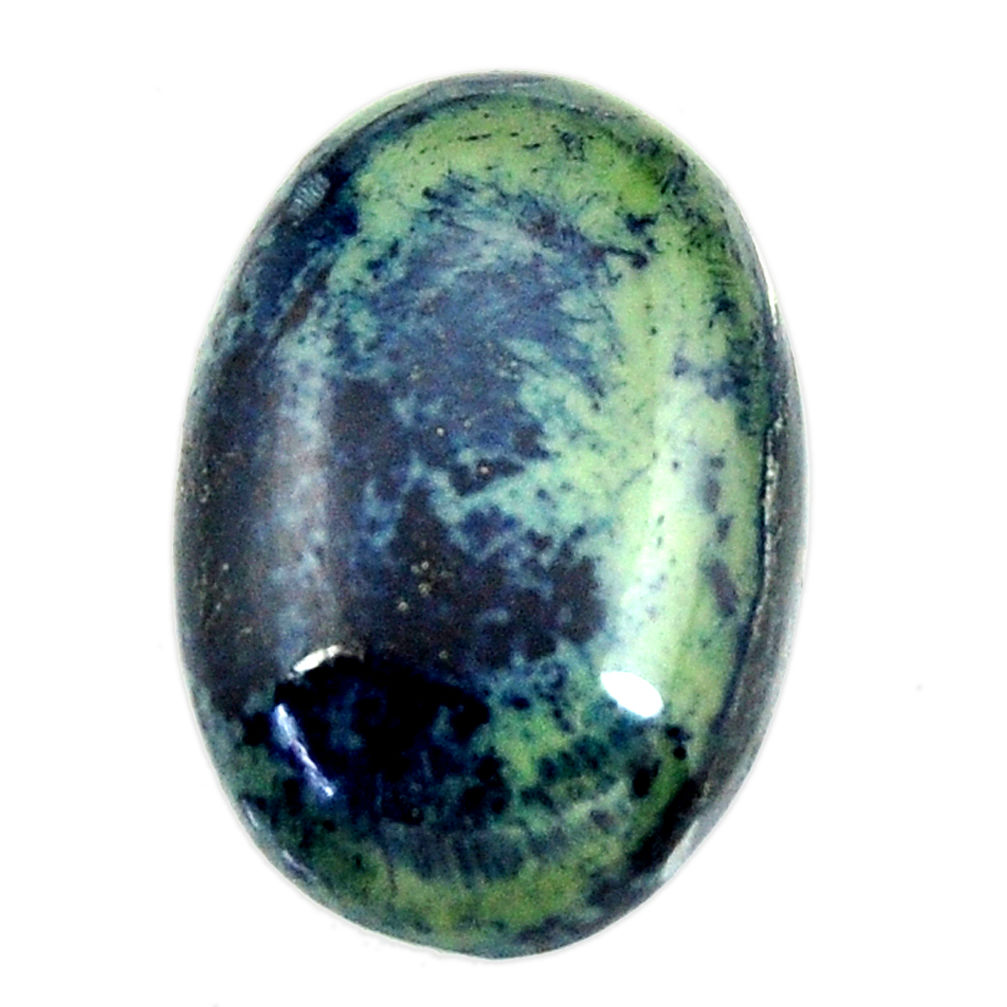 Natural 19.20cts vivianite blue cabochon 23.5x16.5 mm oval loose gemstone s16344