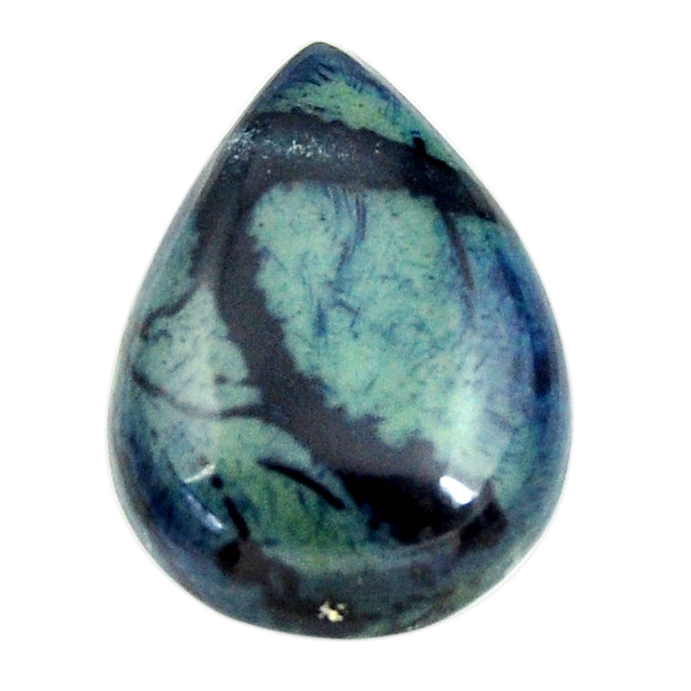  vivianite blue cabochon 23.5x17 mm pear loose gemstone s16349