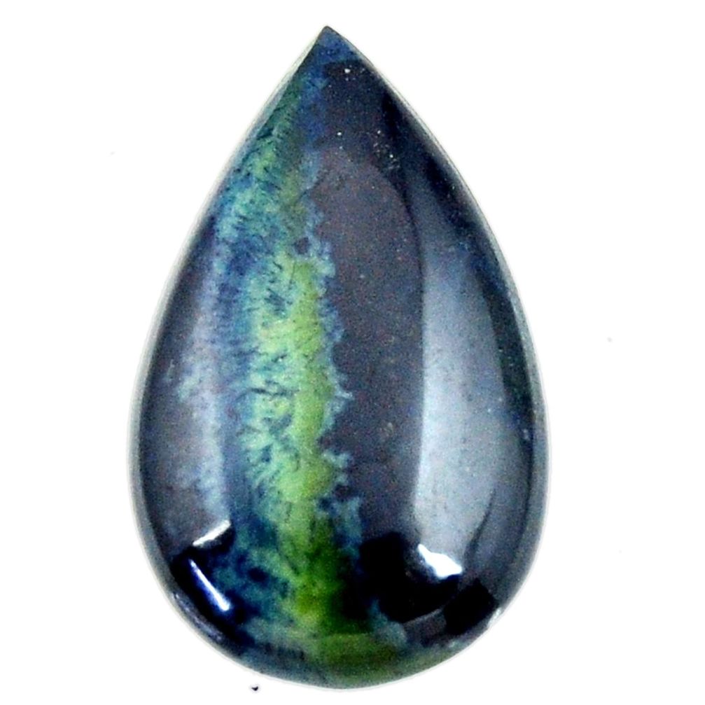  vivianite blue cabochon 27x16 mm pear loose gemstone s16342