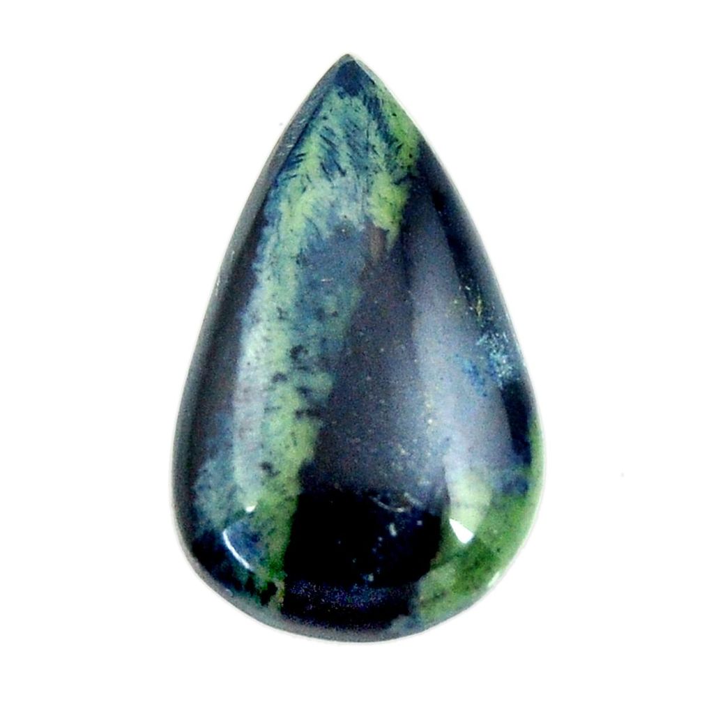  vivianite blue cabochon 28x16.5 mm pear loose gemstone s16367