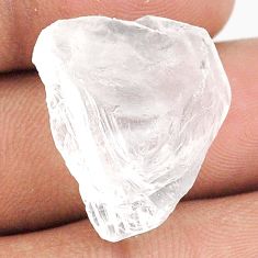 Natural 23.10cts white petalite rough 22x17.5 mm fancy loose gemstone s25870