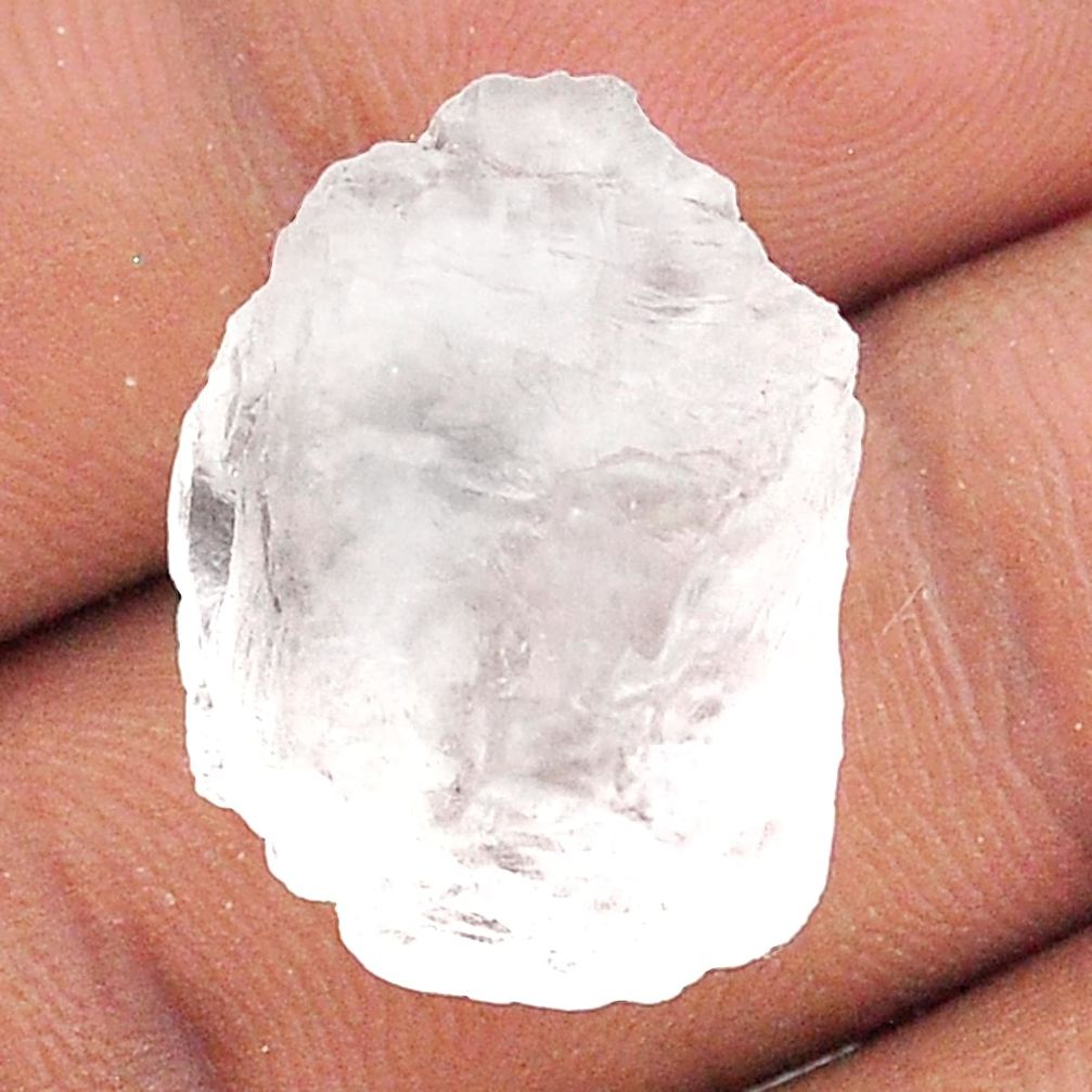 Natural 24.35cts white petalite rough 22x18 mm fancy loose gemstone s25912