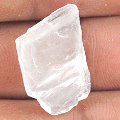 Natural 14.35cts white petalite rough 23x13 mm fancy loose gemstone s25907