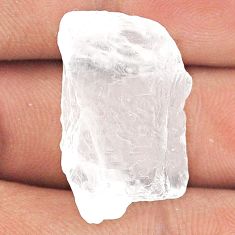 Natural 33.30cts white petalite rough 26x15 mm fancy loose gemstone s25872