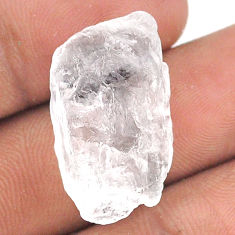 Natural 21.20cts white petalite rough 26x15 mm fancy loose gemstone s25909