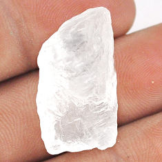 Natural 25.15cts white petalite rough 27x15 mm fancy loose gemstone s25874