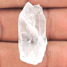 Natural 18.10cts white petalite rough 28x13 mm fancy loose gemstone s25915