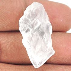 Natural 26.30cts white petalite rough 31x15 mm fancy loose gemstone s25865