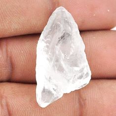 Natural 25.30cts white petalite rough 31x16.5 mm fancy loose gemstone s25867