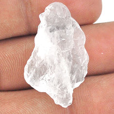 Natural 24.35cts white petalite rough 32x20 mm fancy loose gemstone s25895