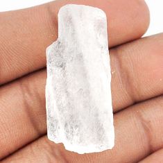 Natural 67.40cts white petalite rough 38x16.5 mm fancy loose gemstone s25861