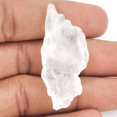 Natural 46.30cts white petalite rough 45x20 mm fancy loose gemstone s25868
