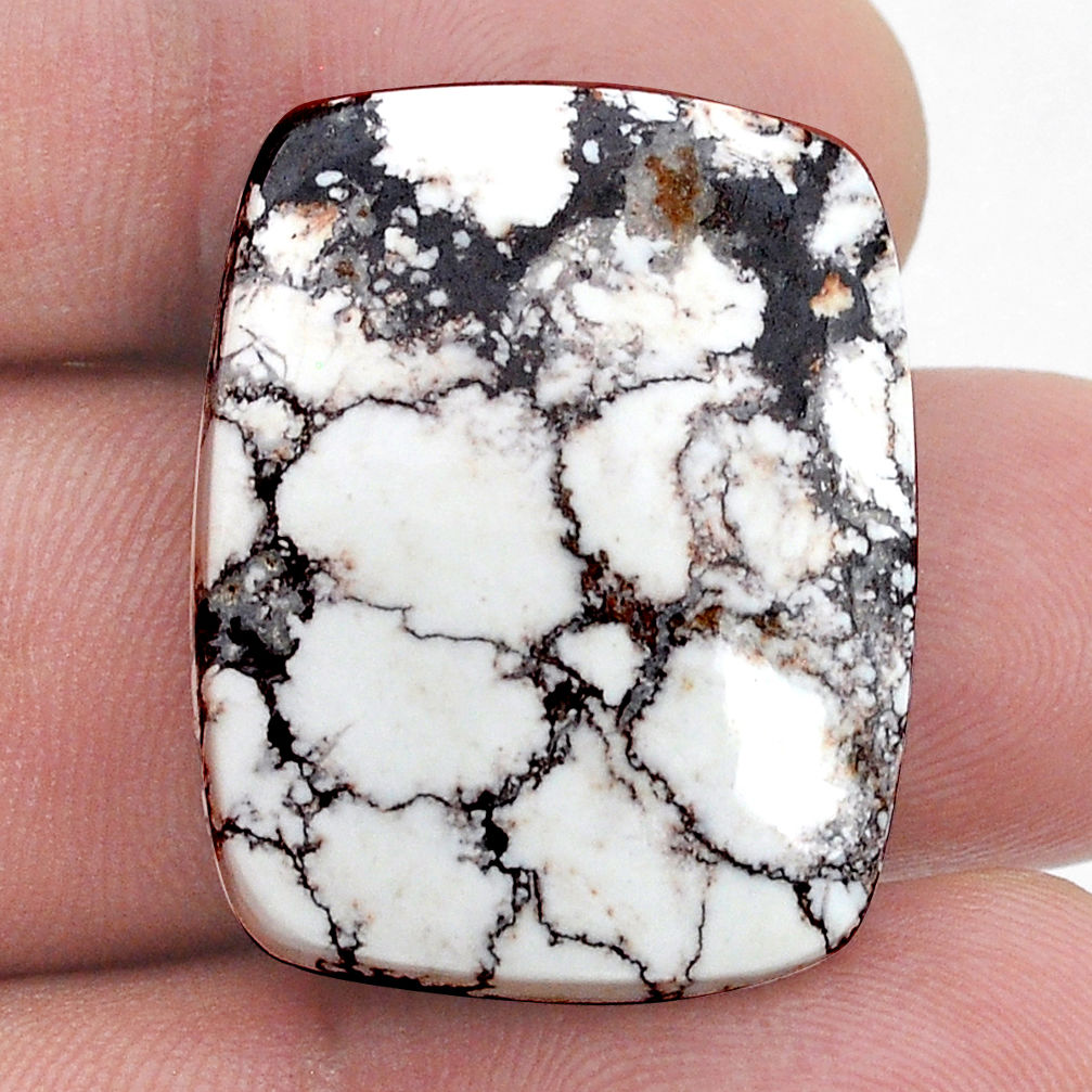 Natural 27.85cts wild horse magnesite 28x22 mm cushion loose gemstone s28120