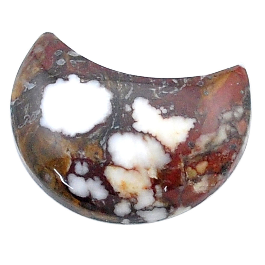 Natural 10.45cts wild horse magnesite bronze 20x12 mm moon loose gemstone s26950