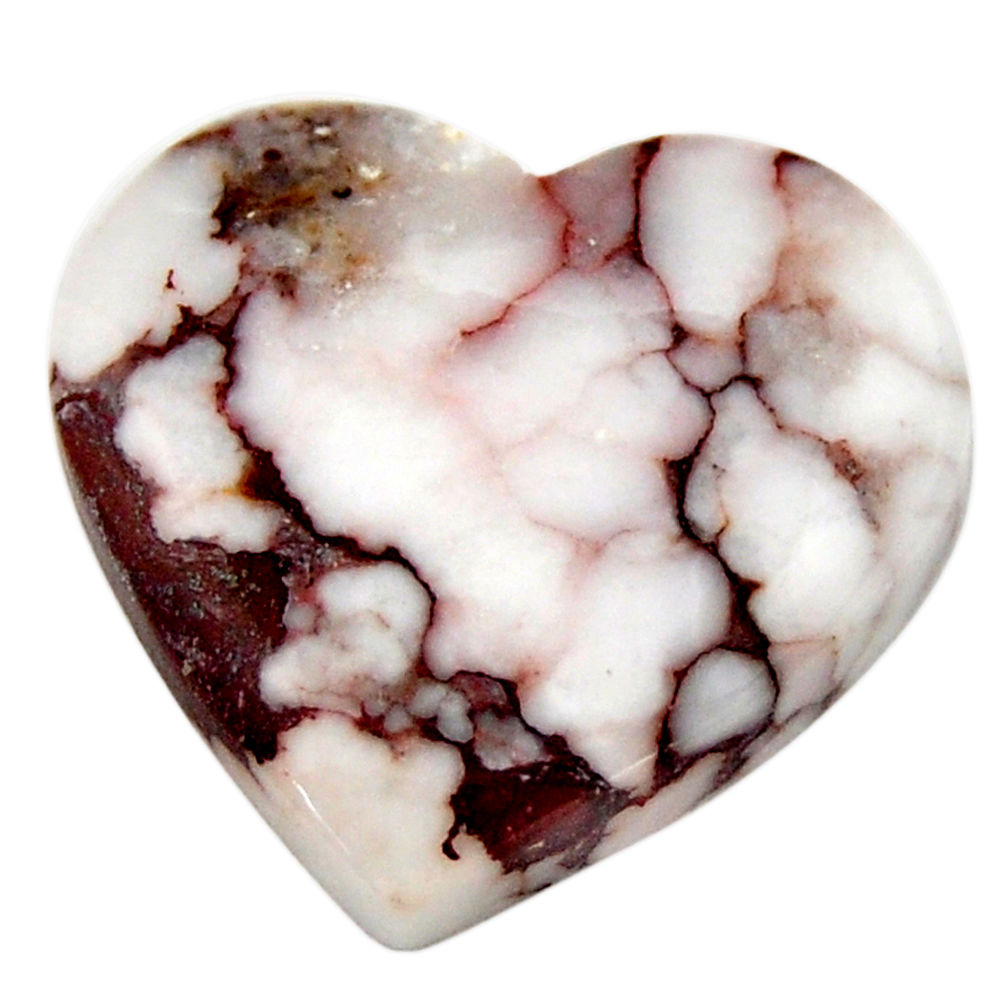 Natural 11.30cts wild horse magnesite bronze 20x19mm heart loose gemstone s17859