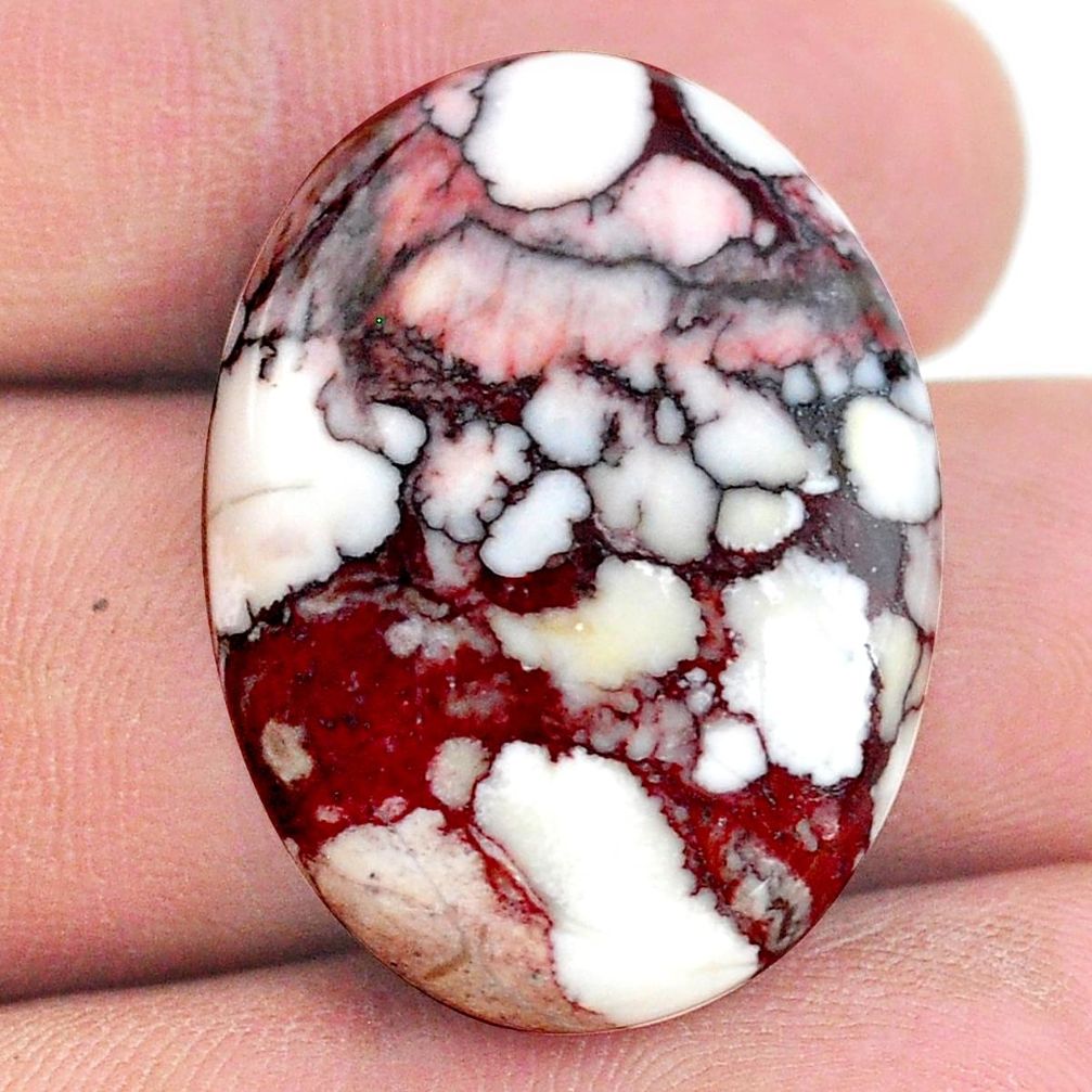 Natural 29.20cts wild horse magnesite bronze 28x21 mm oval loose gemstone s24874