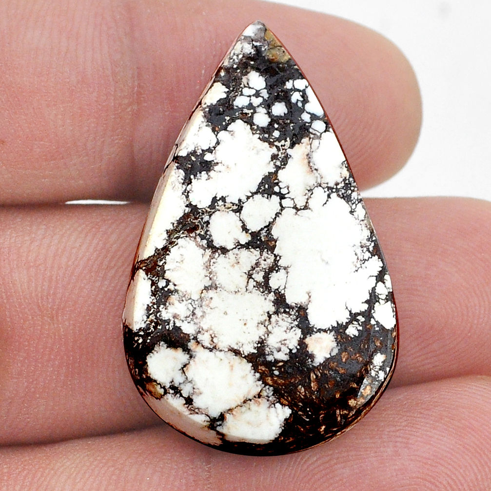 Natural 20.10cts wild horse magnesite bronze 33.5x21 mm loose gemstone s28118