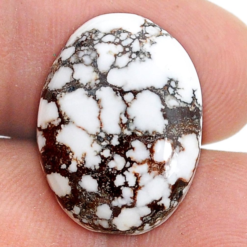 Natural 15.15cts wild horse magnesite cabochon 20x15 mm loose gemstone s28909