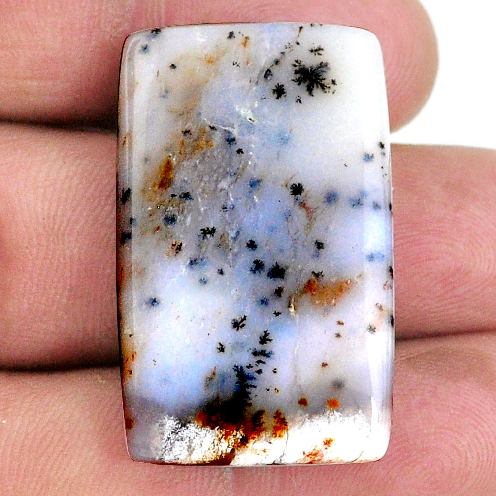 36.40cts scenic russian dendritic agate 32.5x20mm octagan loose gemstone s21105