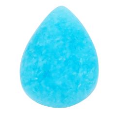 14.20cts smithsonite blue cabochon 23x16 mm pear loose gemstone s23302