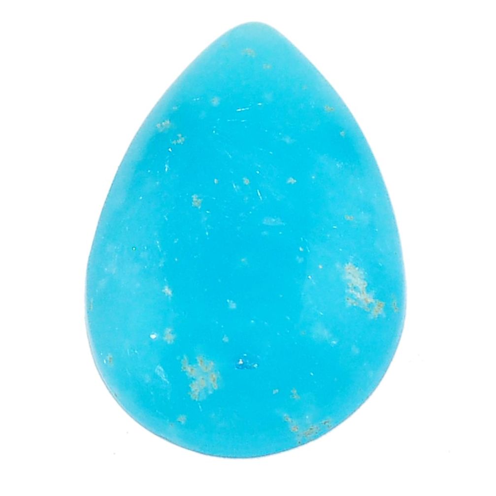 15.10cts smithsonite blue cabochon 25x16.5 mm pear loose gemstone s23319