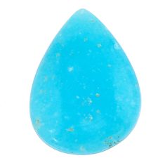 15.30cts smithsonite blue cabochon 26x17.5 mm pear loose gemstone s23306