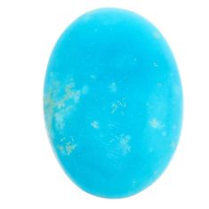 17.10cts smithsonite blue cabochon 27x17.5 mm oval loose gemstone s23330
