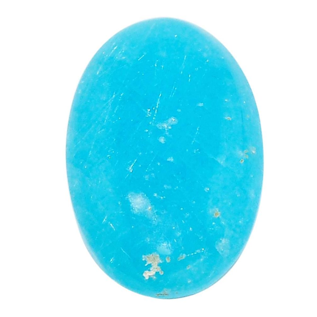 21.30cts smithsonite blue cabochon 27x17.5 mm oval loose gemstone s23340