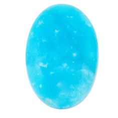 17.10cts smithsonite blue cabochon 28x17.5 mm oval loose gemstone s23320