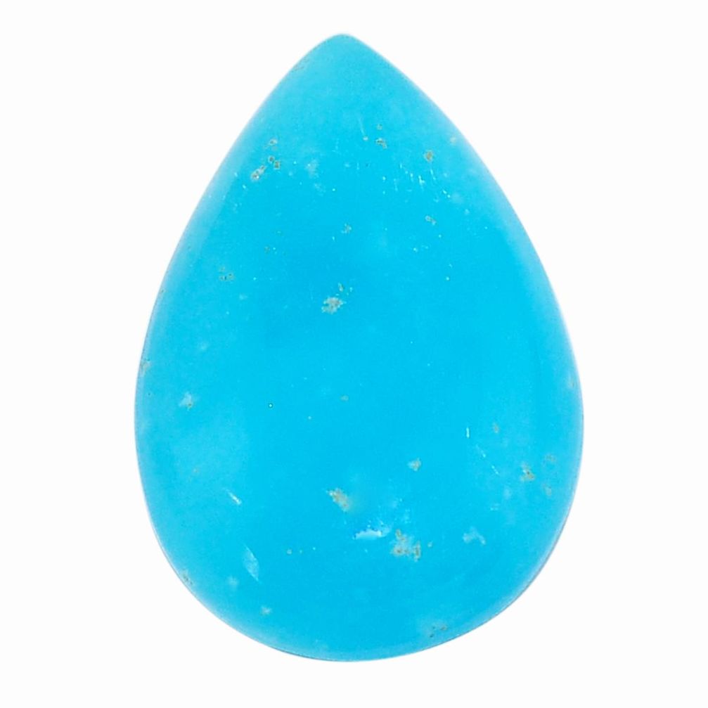 24.35cts smithsonite blue cabochon 28x18 mm pear loose gemstone s23315