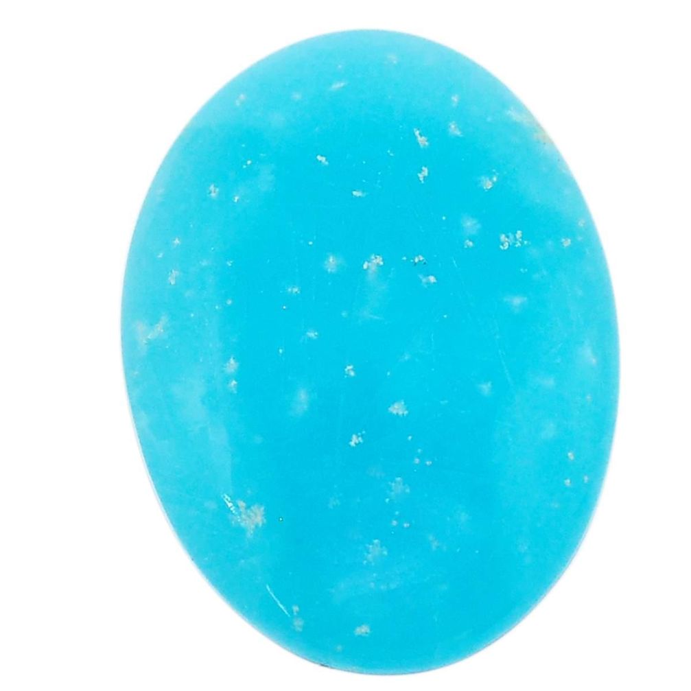 28.45cts smithsonite blue cabochon 33x22 mm oval loose gemstone s23321